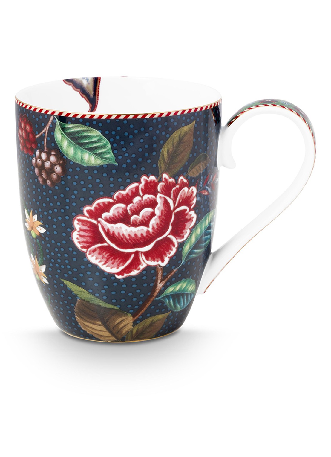 Pip Studio Flower Blues mok - voorkant blauw