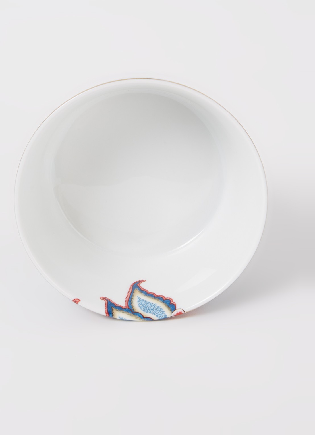 Pip Studio Flower Festival kom 12 cm set van 4 - voorkant 2 blauw