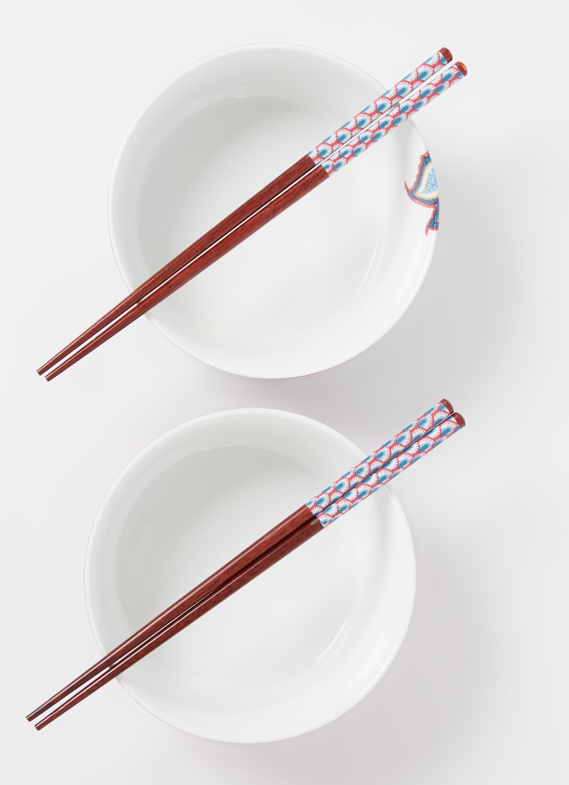 Pip Studio Flower Festival kom 14,5 cm set van 2 - voorkant 2 blauw