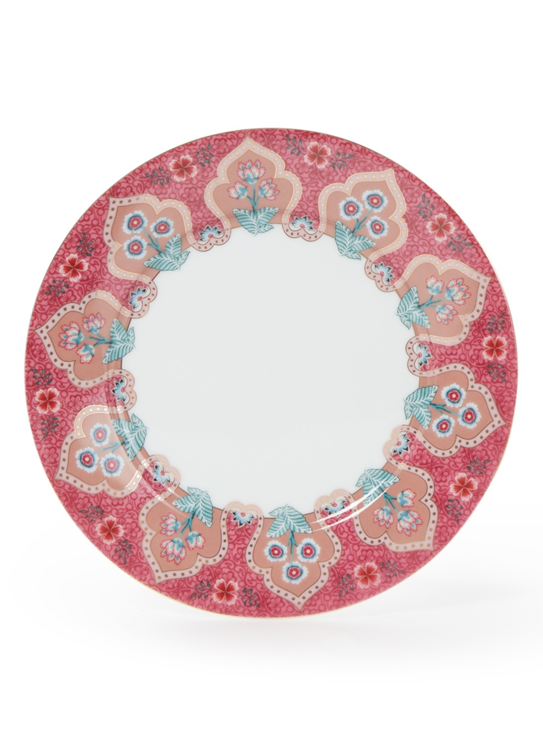 Pip Studio Flower Festival ontbijtbord 21 cm - voorkant 2 roze