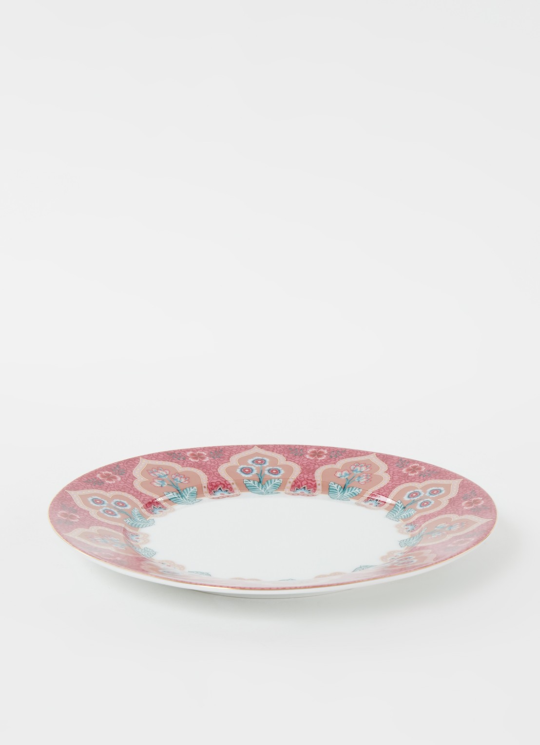 Pip Studio Flower Festival ontbijtbord 21 cm - voorkant 3 roze