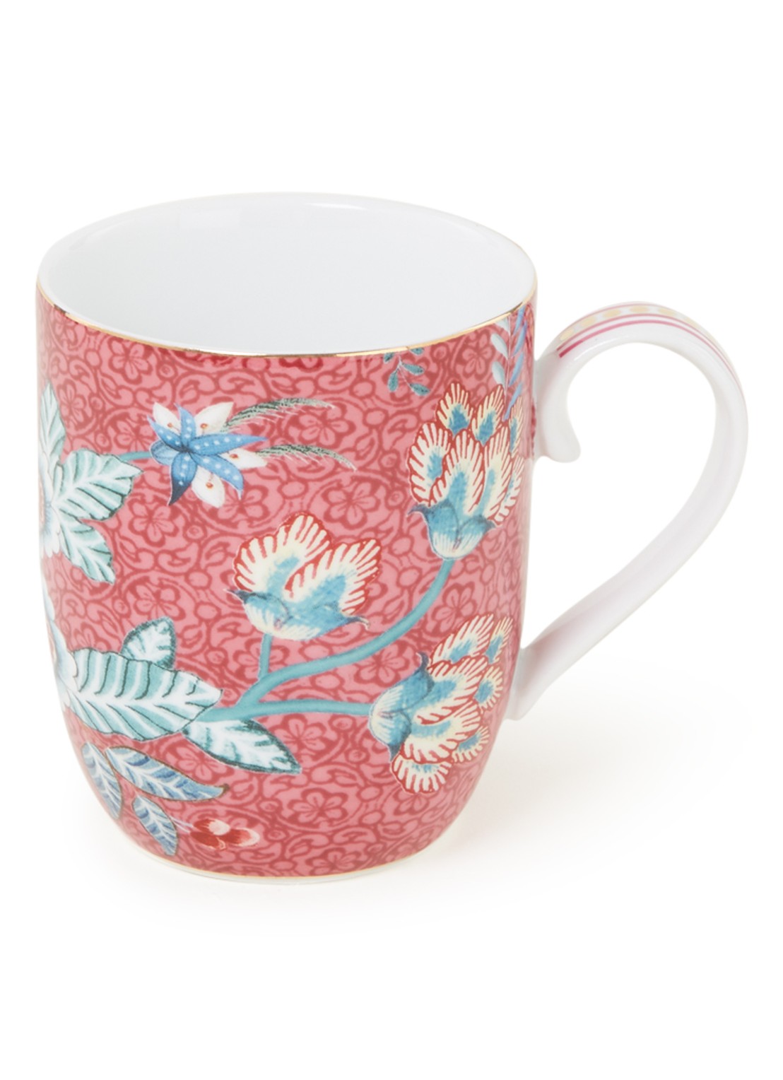 Pip Studio Flower Festival S espressokopje 14,5 cl - voorkant roze