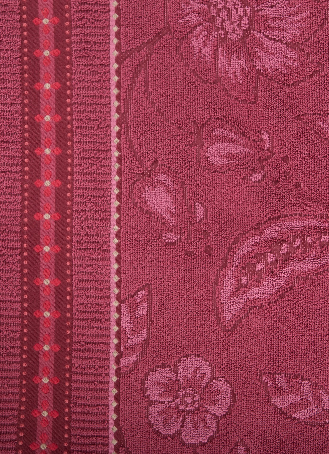 Pip Studio Jasmin gastendoek van katoen - 500 gr/m2 - 30 x 50 cm - detail 3 donkerroze
