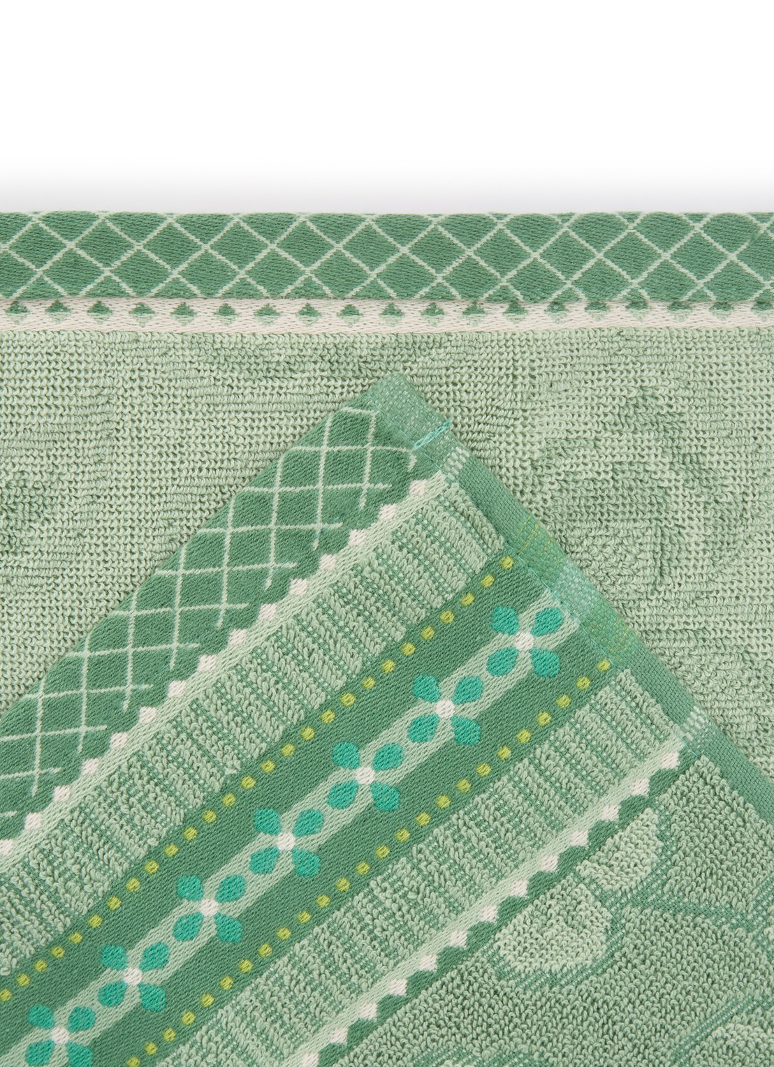 Pip Studio Jasmin gastendoek van katoen - 500 gr/m2 - 30 x 50 cm - detail 2 groen