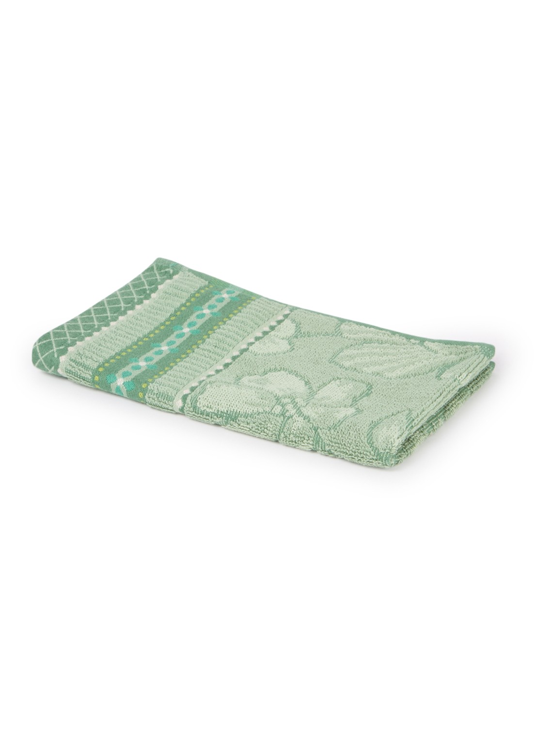 Pip Studio Jasmin gastendoek van katoen - 500 gr/m2 - 30 x 50 cm - voorkant groen
