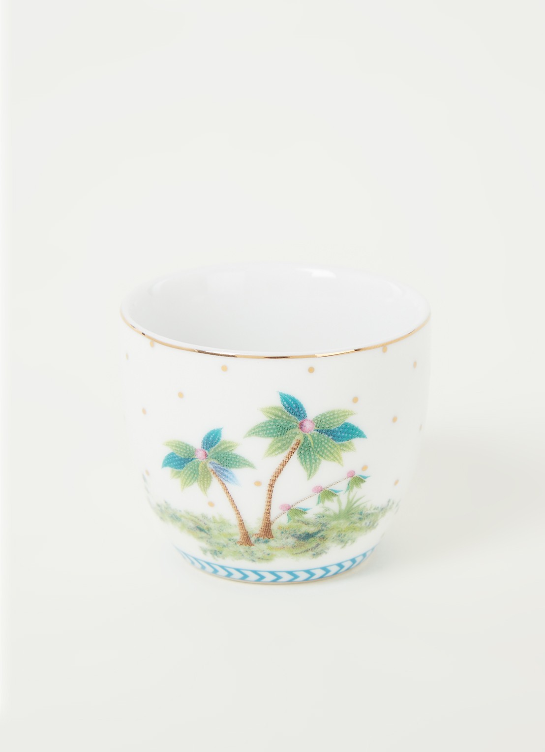 Pip Studio Jolie eierdop 4,5 cm - voorkant 2 wit