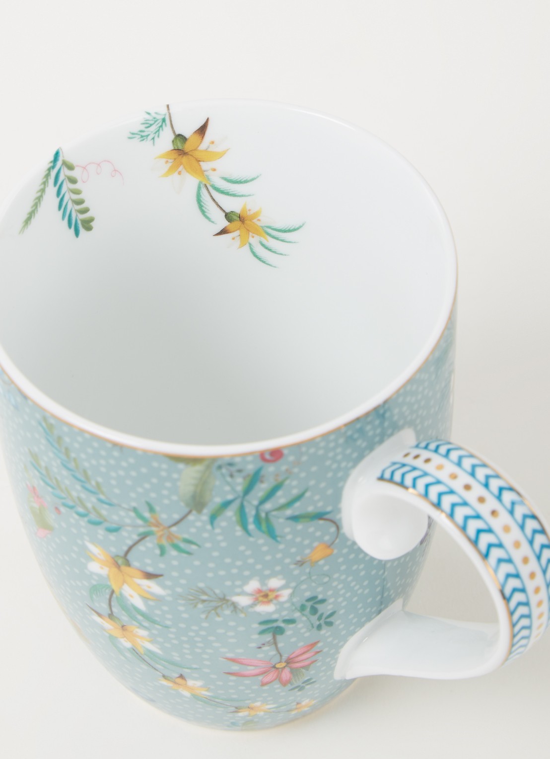 Pip Studio Jolie L mok 35 cl - detail 3 zeegroen