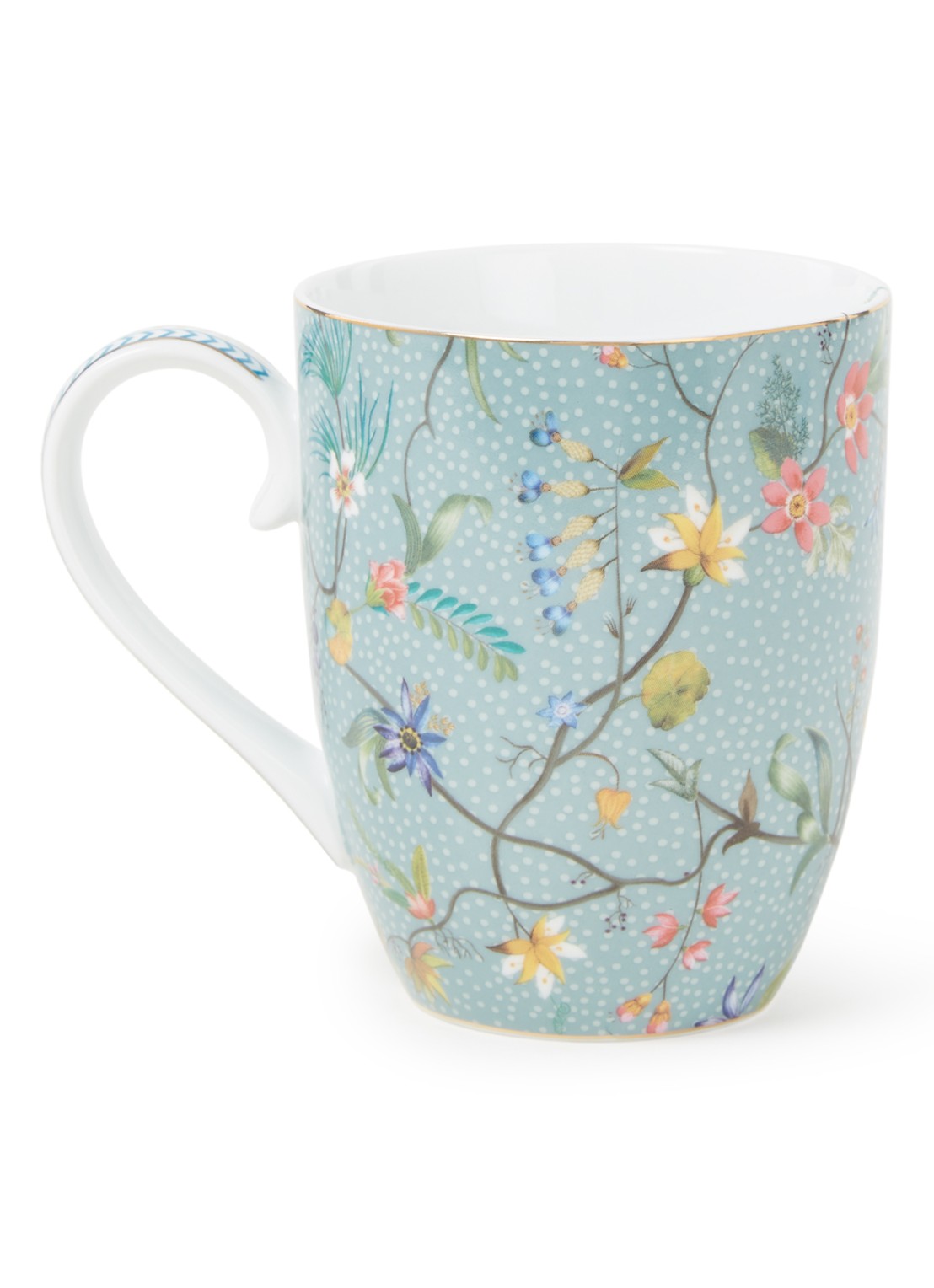 Pip Studio Jolie L mok 35 cl - voorkant zeegroen