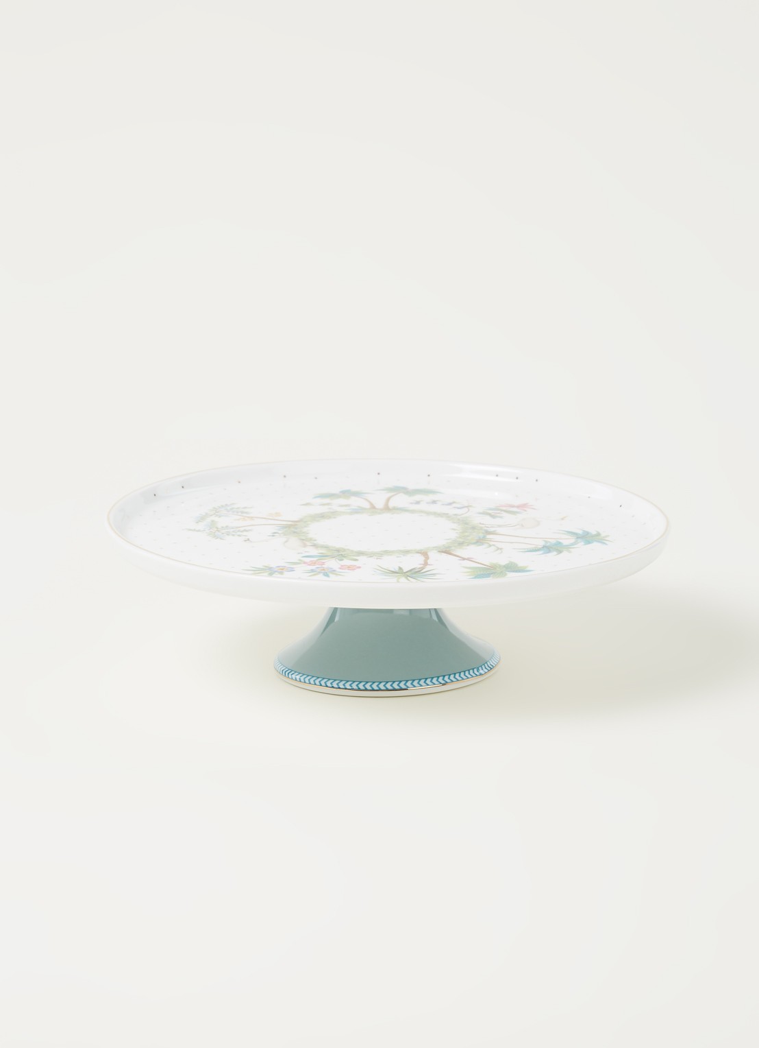 Pip Studio Jolie Mini taartplateau 21 cm - detail lichtblauw
