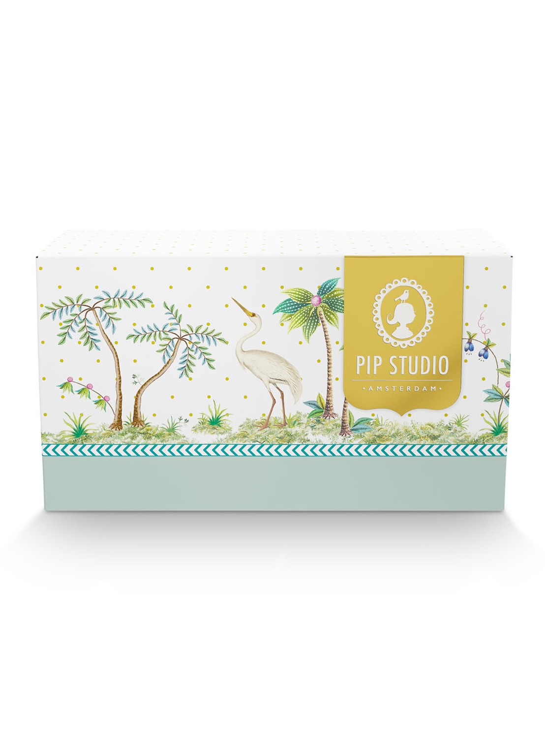 Pip Studio Jolie S espressokopje 14,5 cl set van 2 - detail 4 zeegroen