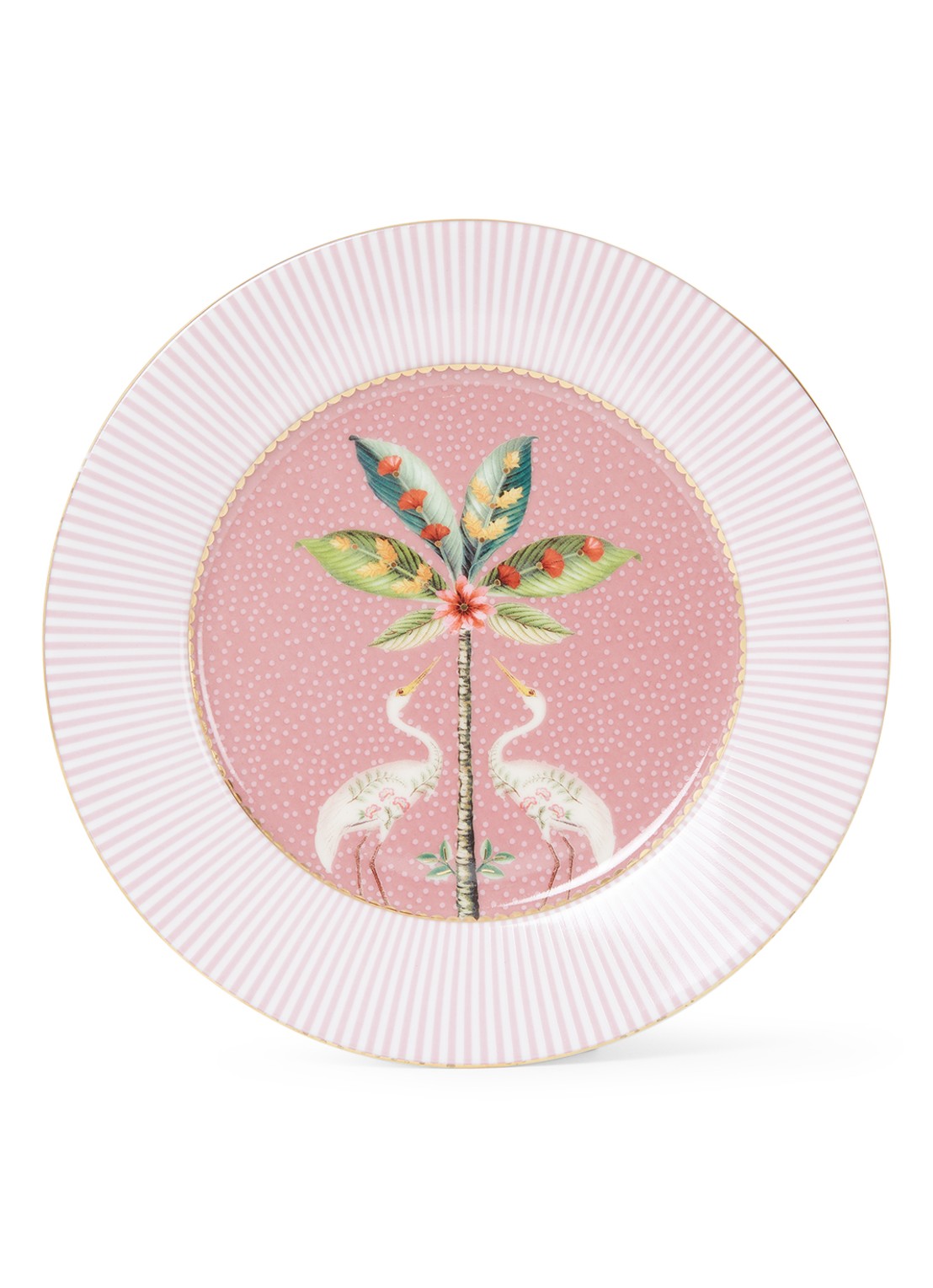Pip Studio La Majorelle gebaksbordje 17 cm - voorkant roze