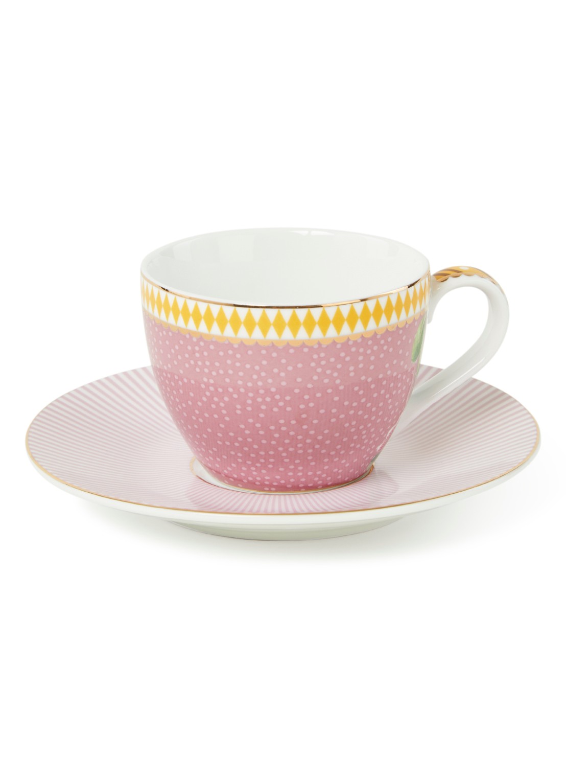 Pip Studio La Majorelle kop en schotel 12 cl - voorkant oudroze