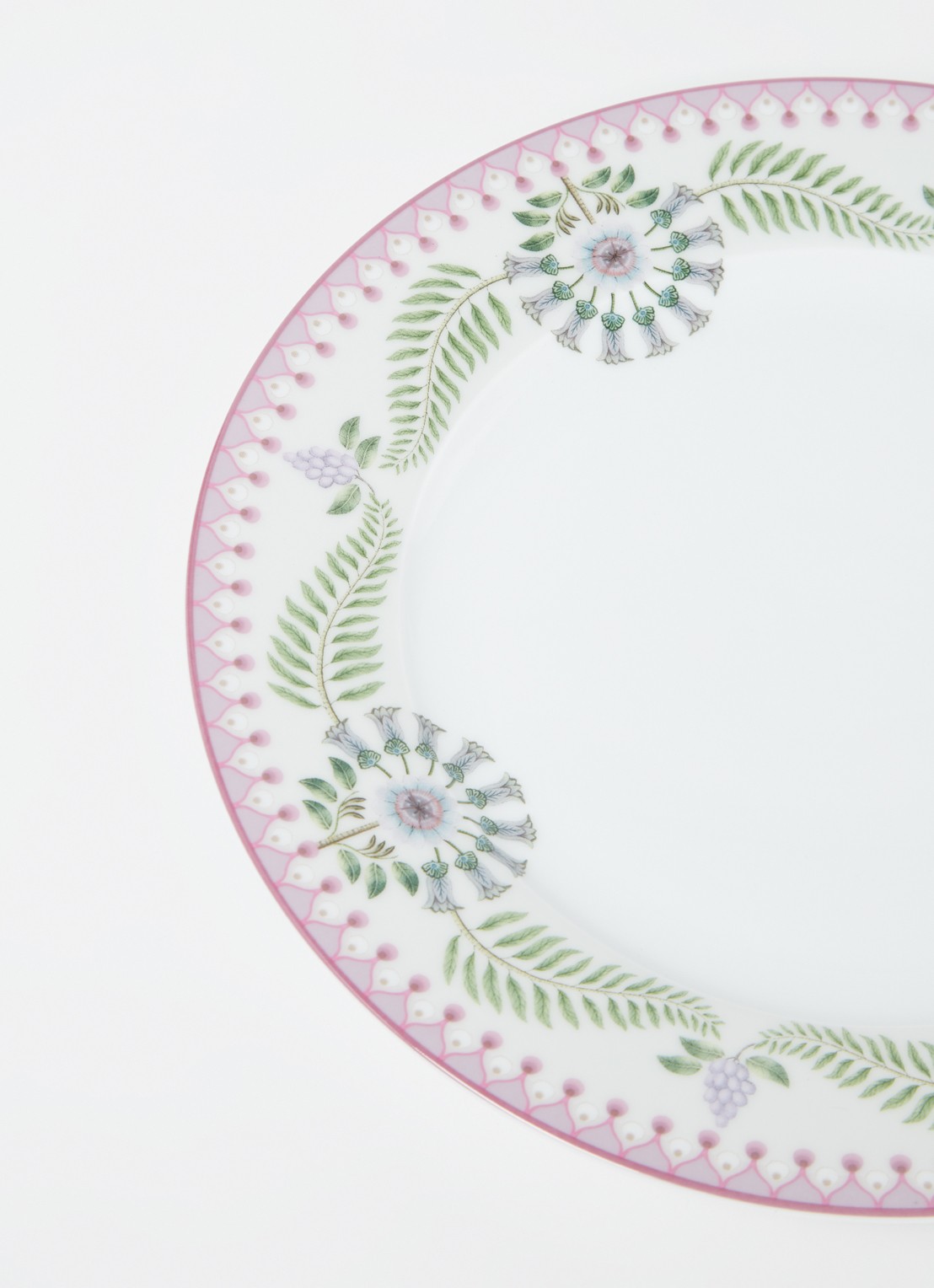 Pip Studio Lily & Lotus dinerbord 23 cm - voorkant 2 gebroken wit