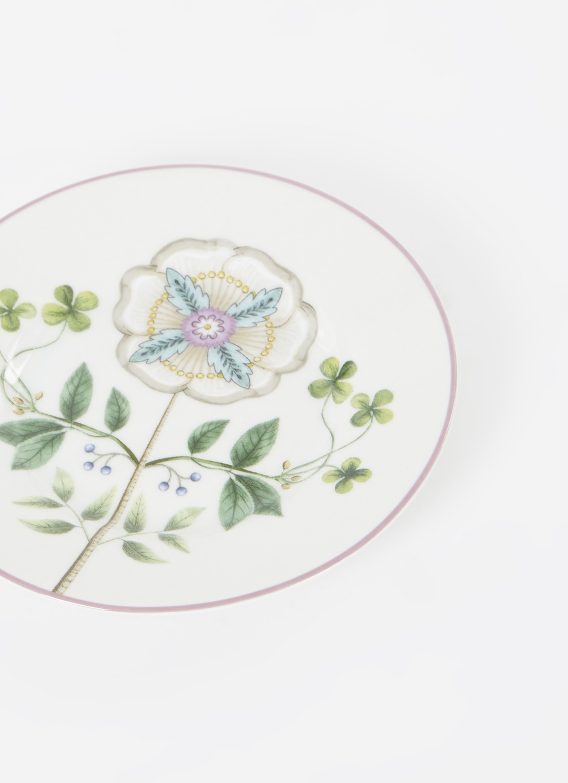 Pip Studio Lily & Lotus gebaksbordje 12 cm - voorkant 2 gebroken wit