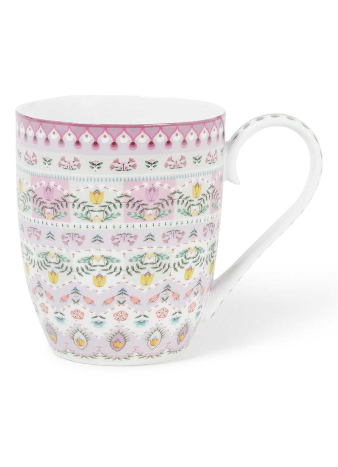 Pip Studio Lily & Lotus mok XL 45 cl - voorkant lila