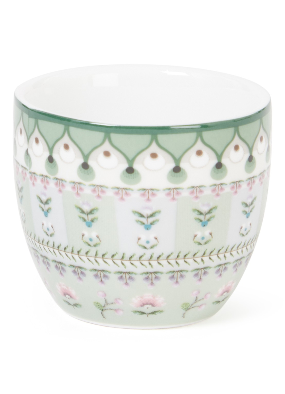 Pip Studio Lily & Lotus Moon Delight eierdop 4 cm - voorkant lichtgroen