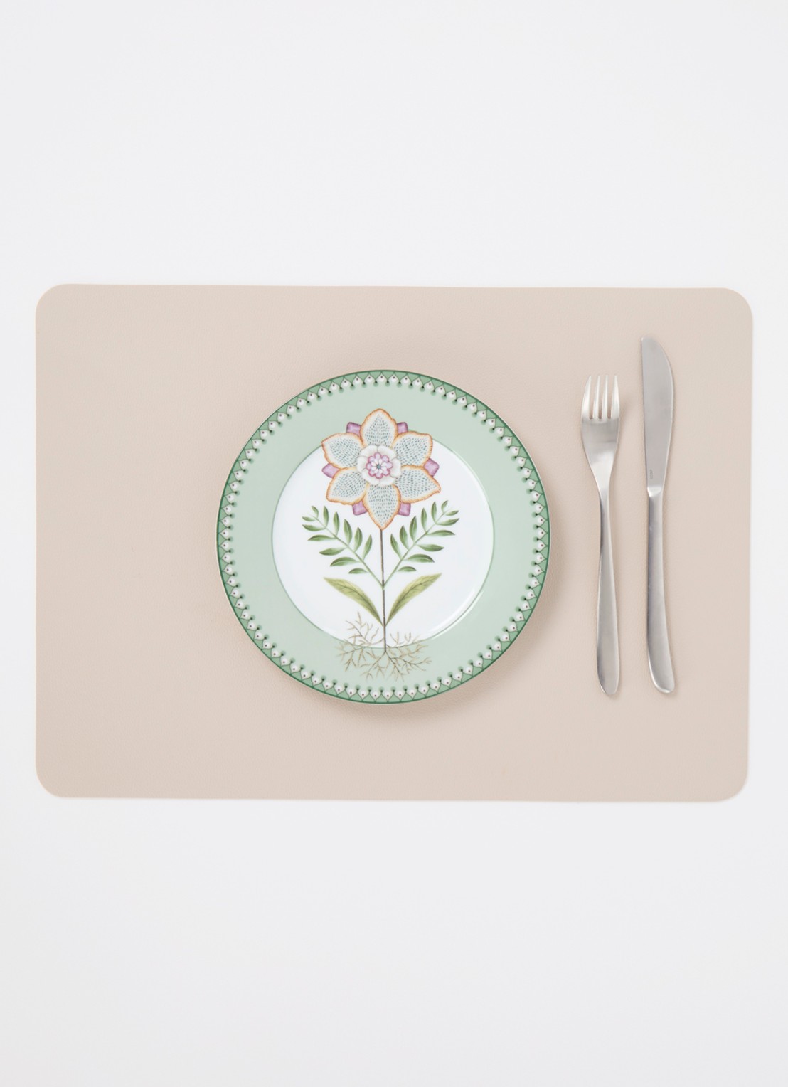 Pip Studio Lily & Lotus ontbijtbord 21 cm - detail 4 groen
