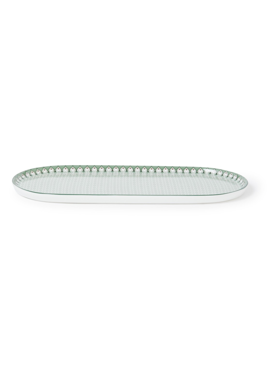 Pip Studio Lily & Lotus serveerschaal 25 cm - voorkant groen