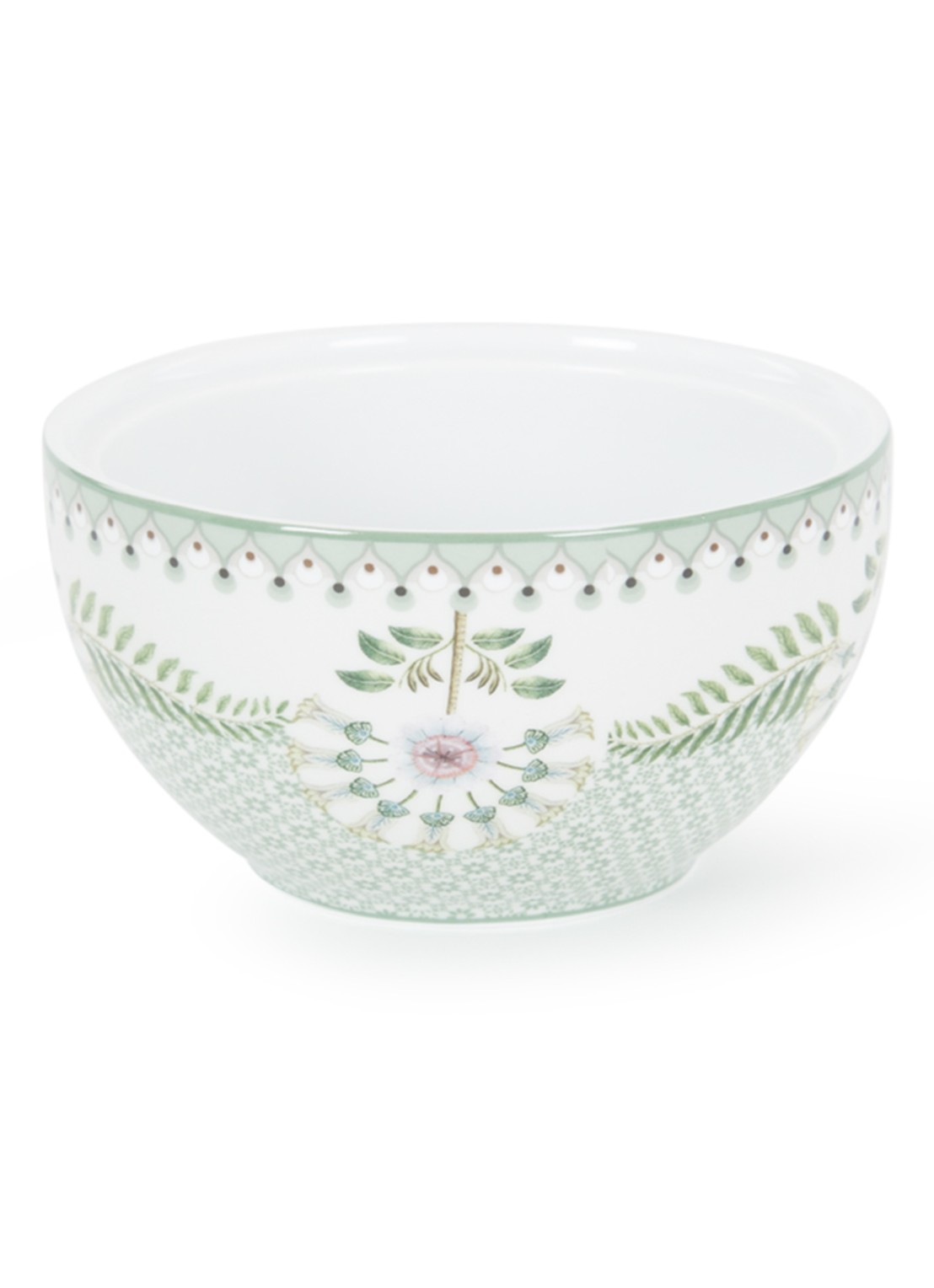 Pip Studio Lily & Lotus suikerpot 11 cm - voorkant groen
