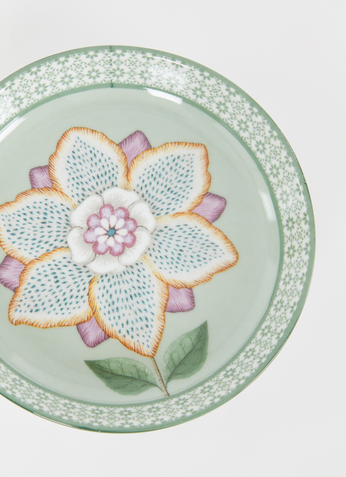 Pip Studio Lily & Lotus theetip 9 cm - detail lichtgroen