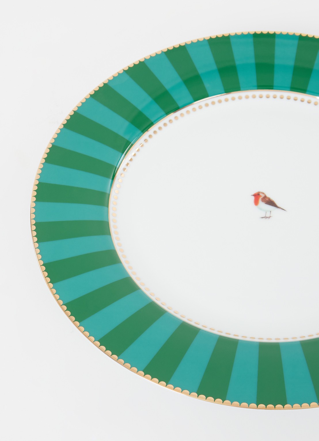 Pip Studio Love Birds dinerbord 26,5 cm - detail 2 groen