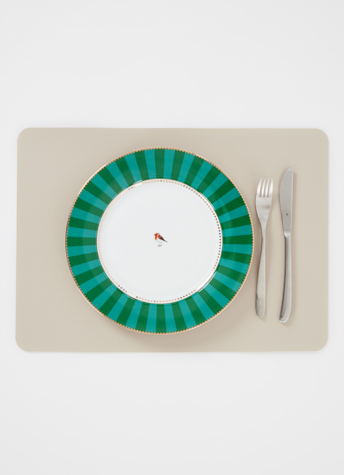 Pip Studio Love Birds dinerbord 26,5 cm - detail 3 groen