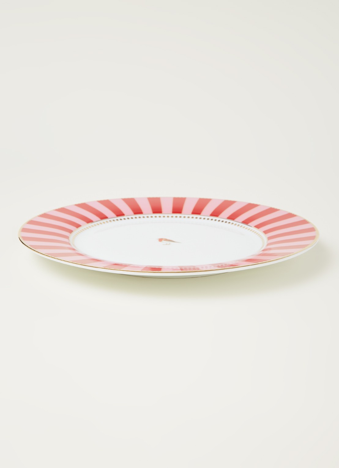 Pip Studio Love Birds dinerbord 27 cm - voorkant 3 steenrood