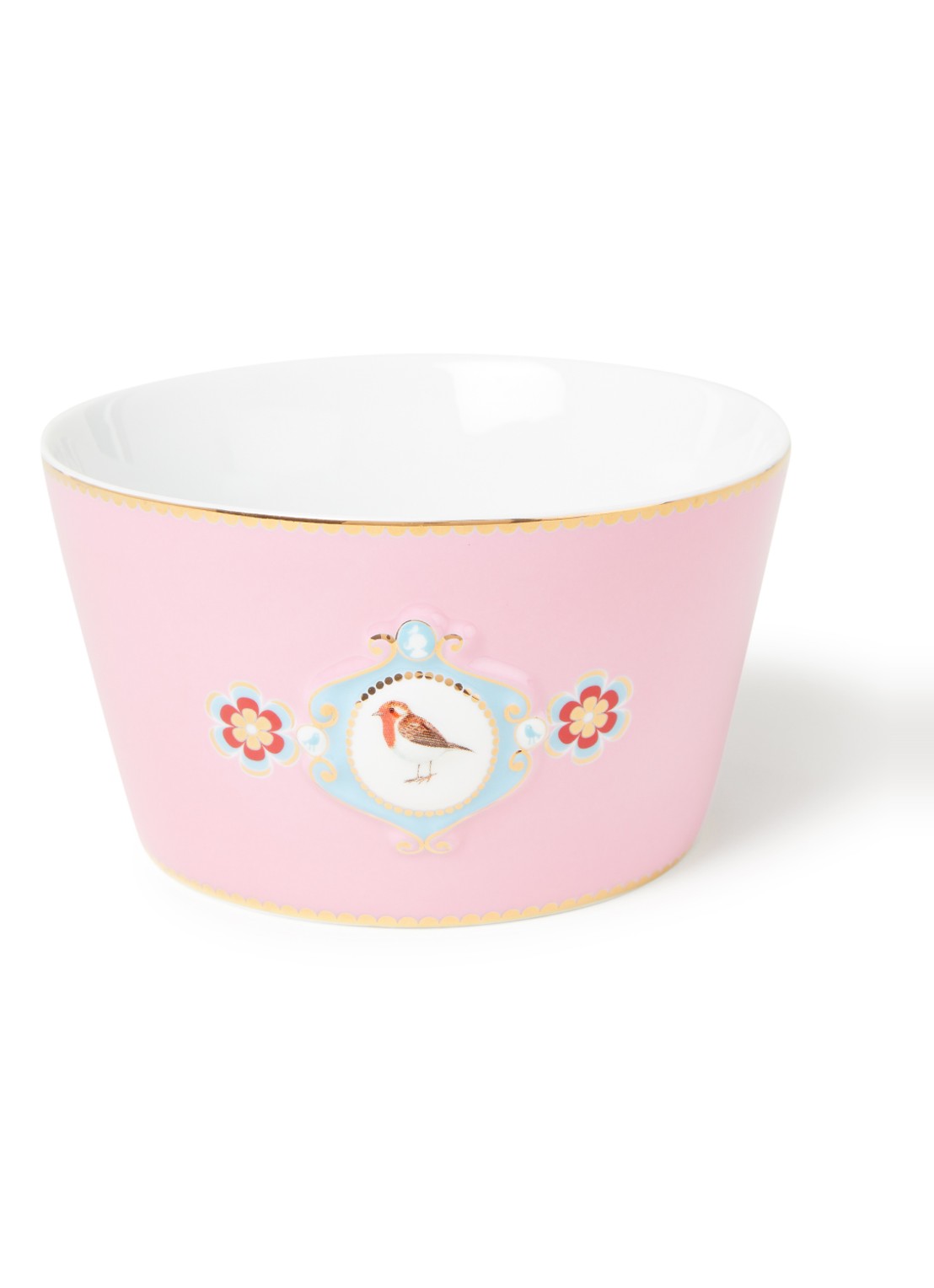 Pip Studio Love Birds Medallion 15 cm - voorkant 2 lichtroze