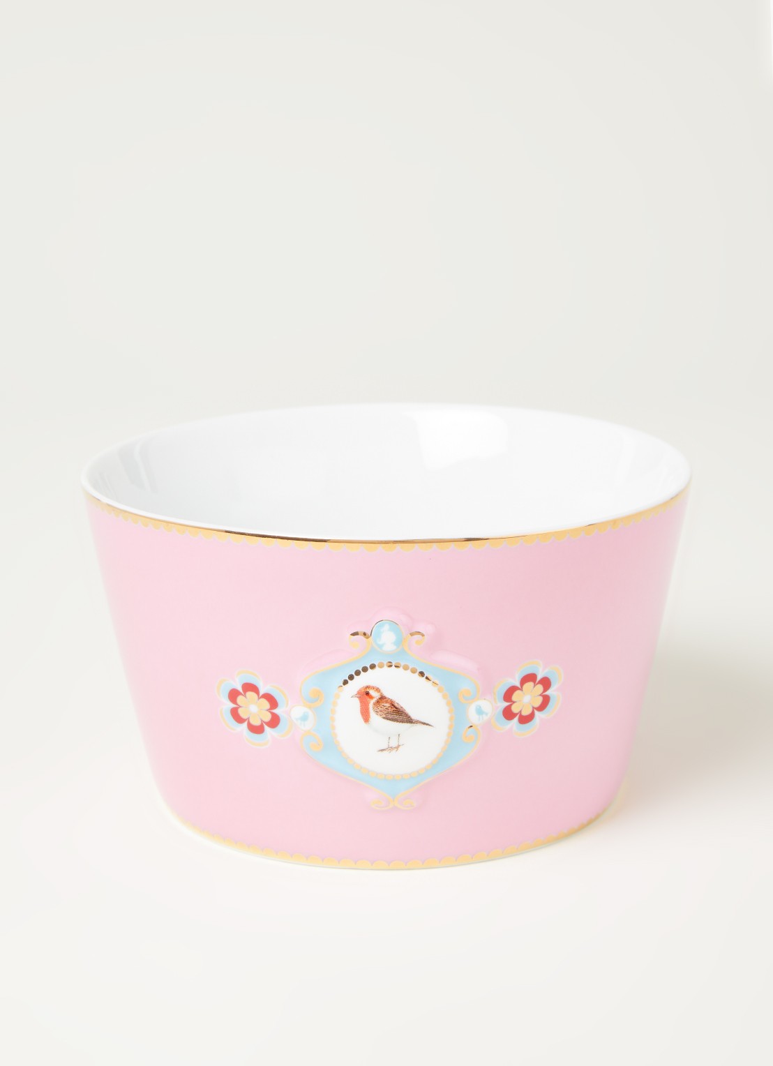 Pip Studio Love Birds Medallion 15 cm - voorkant 3 lichtroze