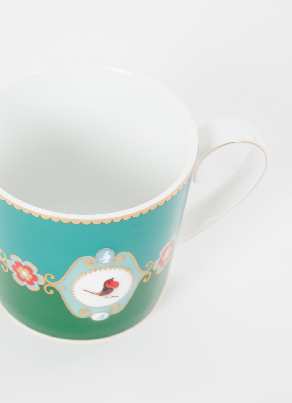 Pip Studio Love Birds Medallion espressokopje 15 cl - voorkant 2 groen