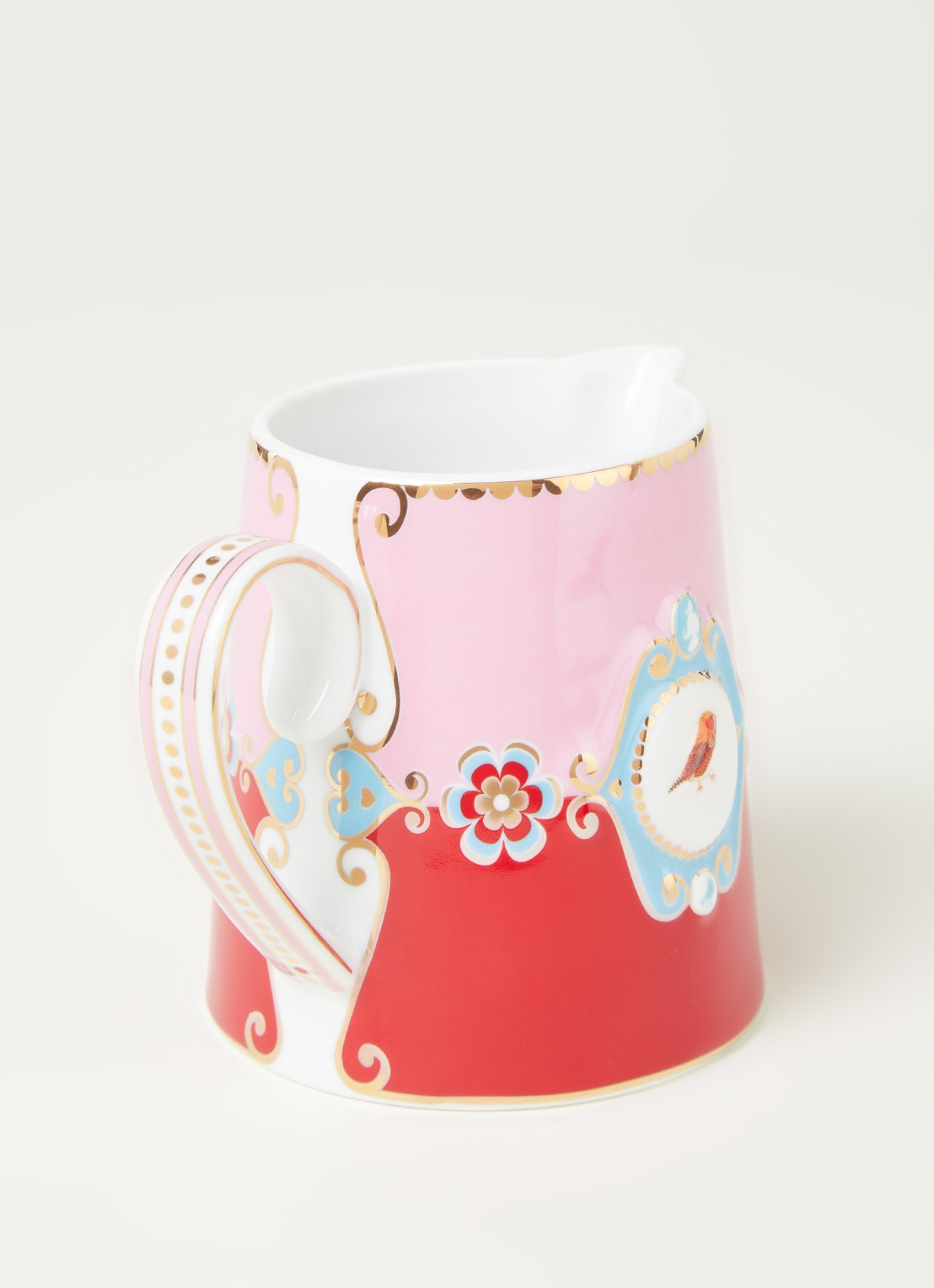Pip Studio Love Birds melkkannetje 27 cl - detail roze