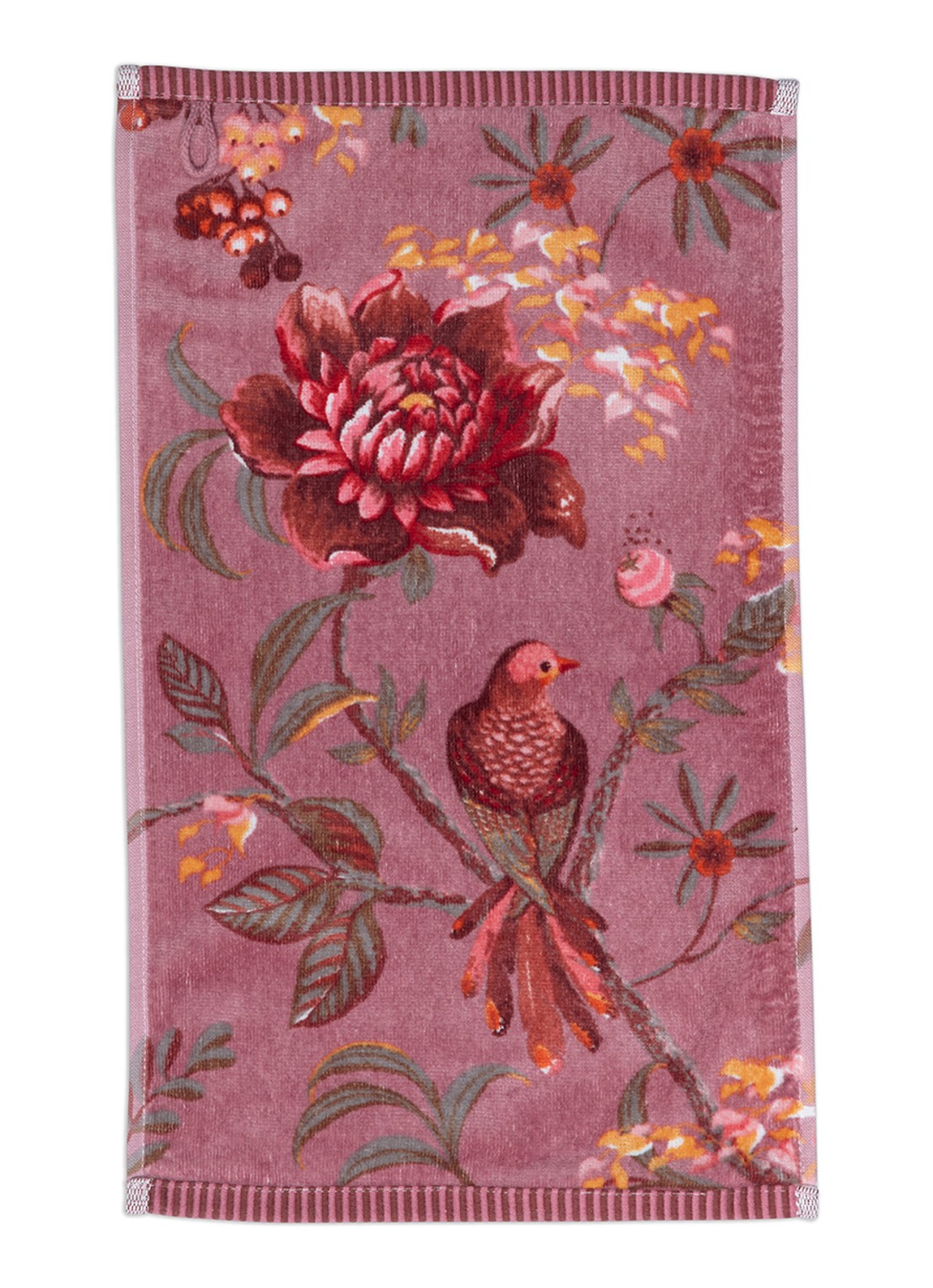 Pip Studio Mauve badhanddoek 30 x 50 cm - voorkant paars