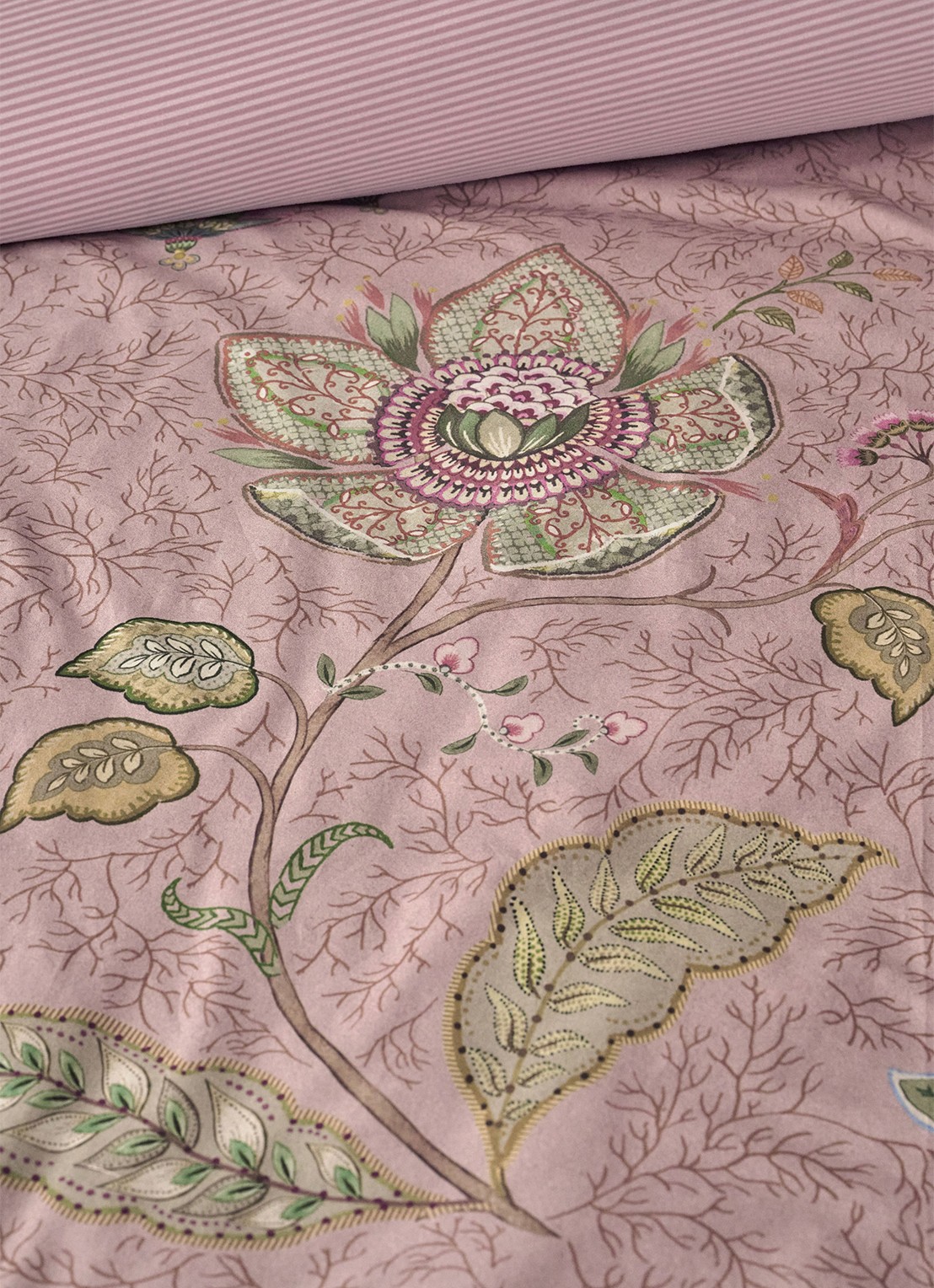 Pip Studio Mumbai Morning dekbedovertrekset - inclusief kussenslopen - detail 3 roze