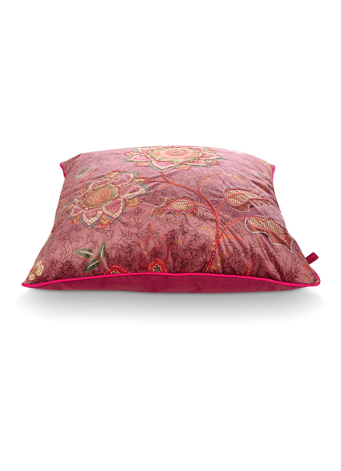 Pip Studio Mumbai Morning sierkussen 60 x 60 cm - detail 4 roze