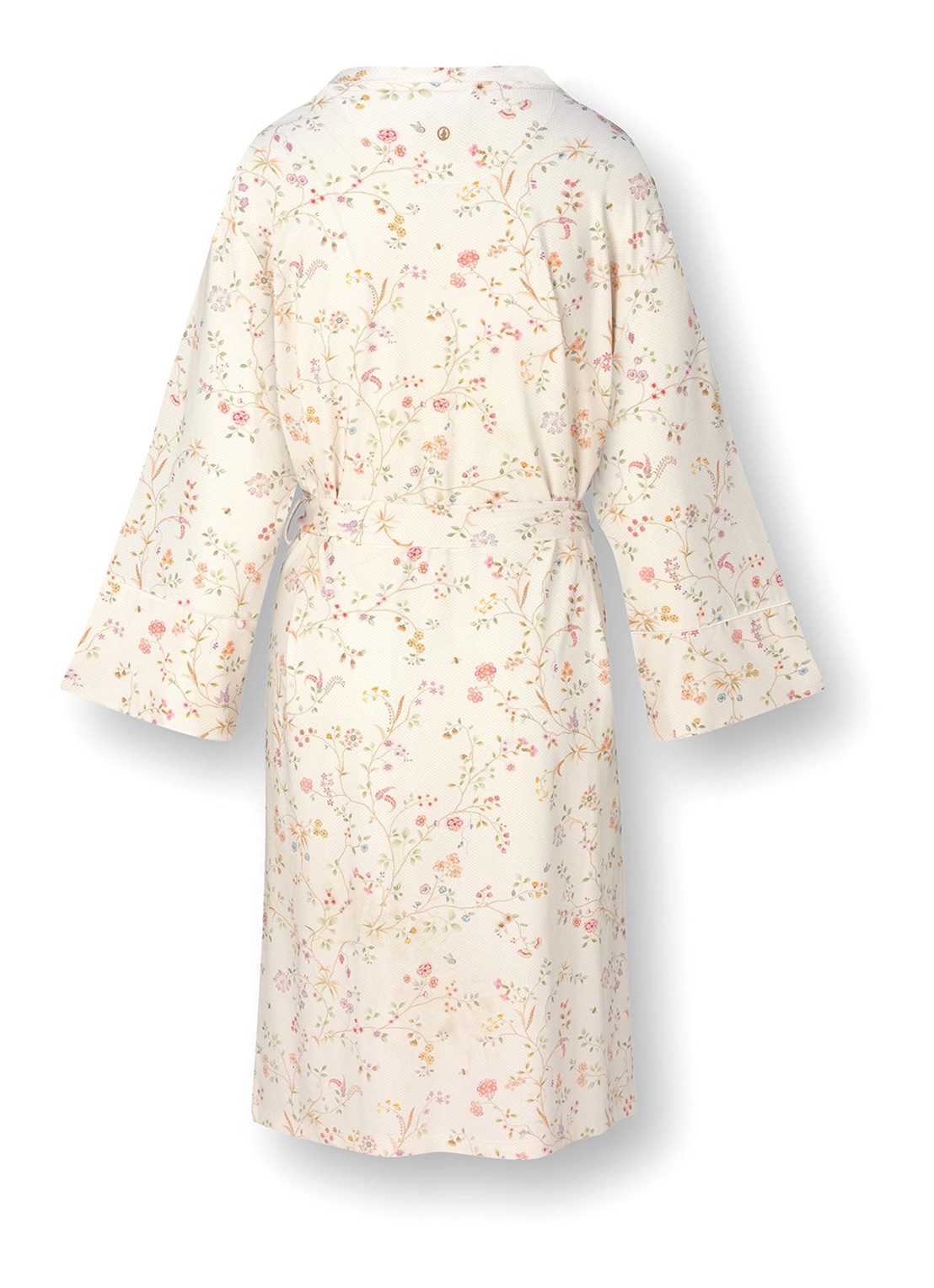 Pip Studio Naomi kimono met bloemenprint - achterkant gebroken wit