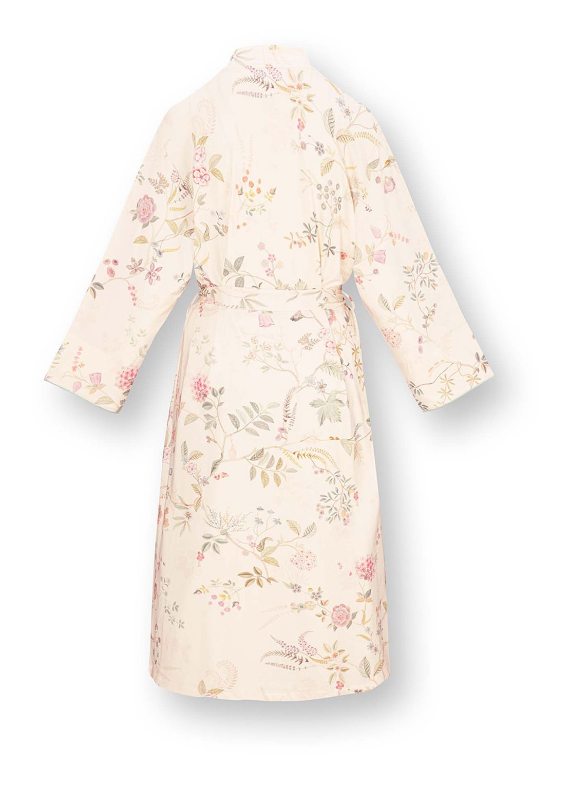 Pip Studio Noa Bodhi Flower kimono met bloemenprint - achterkant 2 gebroken wit