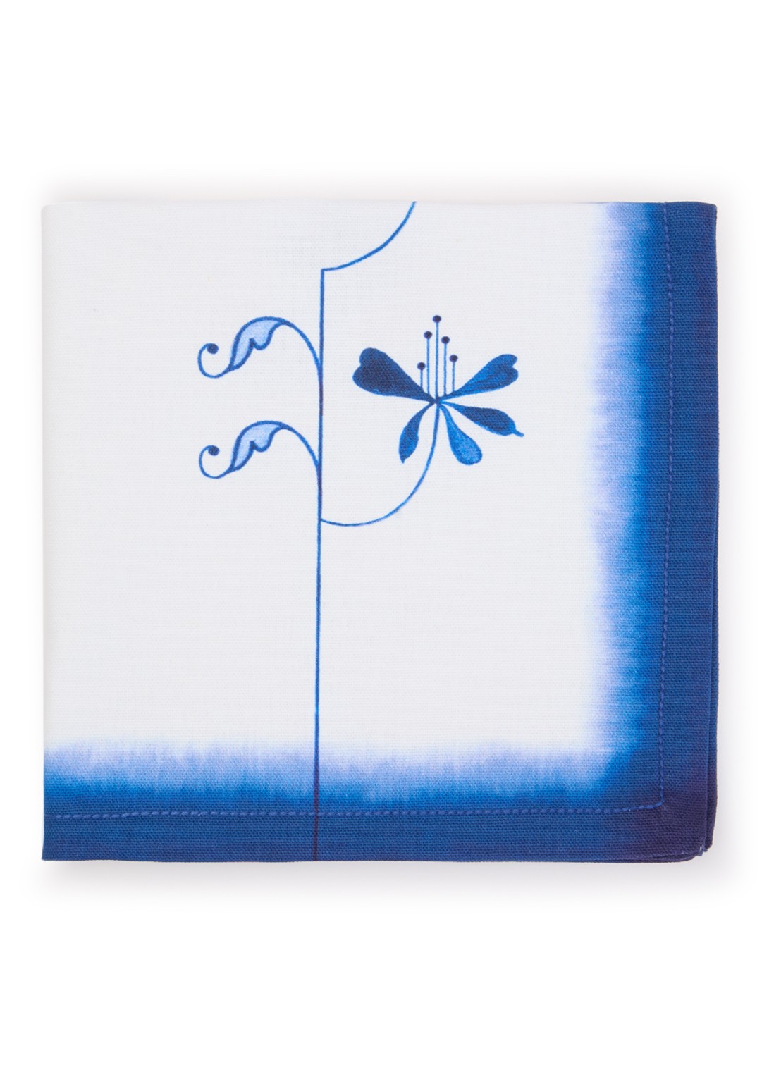 Pip Studio Pip & The Blue Bird servetten 40 x 40 cm set van 2  - voorkant donkerblauw