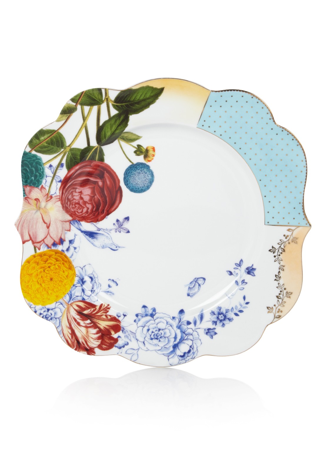 Pip Studio Royal dinerbord 28 cm - voorkant 3 multicolor