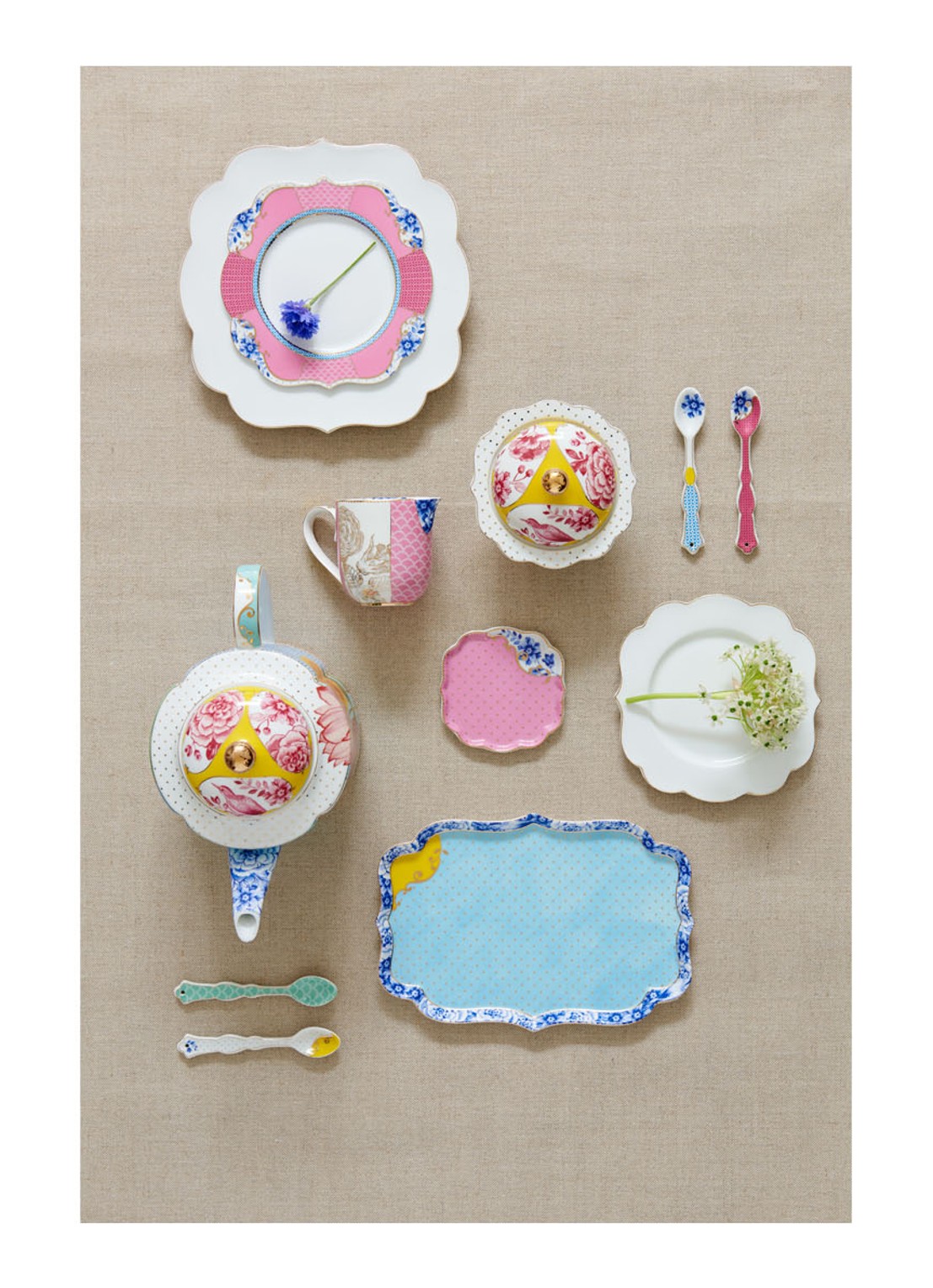 Pip Studio Royal gebaksbordje 17 cm - detail 4 roze