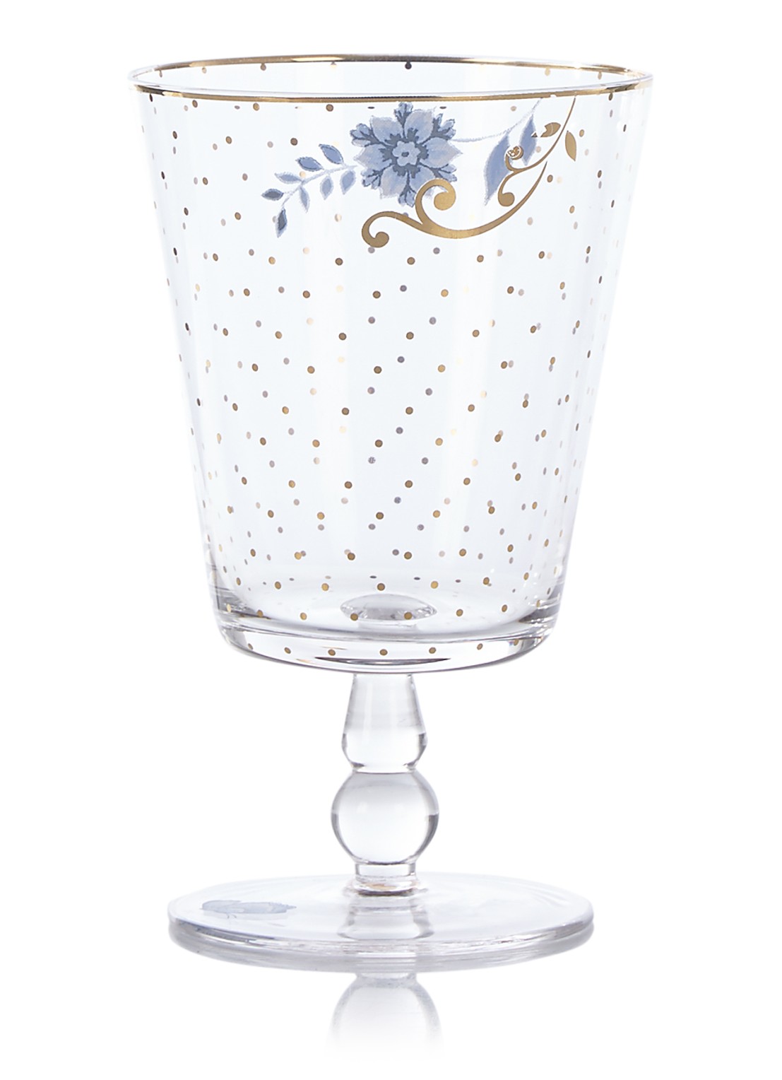 Pip Studio Royal Golden Dots glas 36 cl - voorkant 3 goud