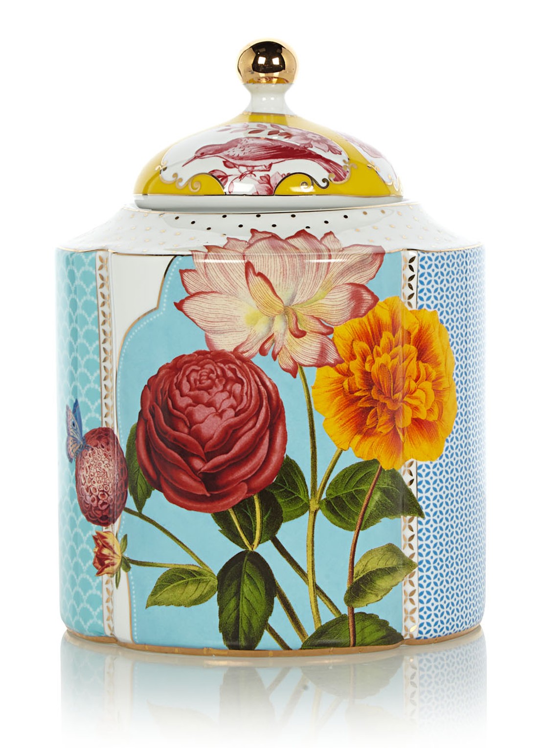 Pip Studio Royal Medium voorraadpot 1,9 liter - voorkant multicolor