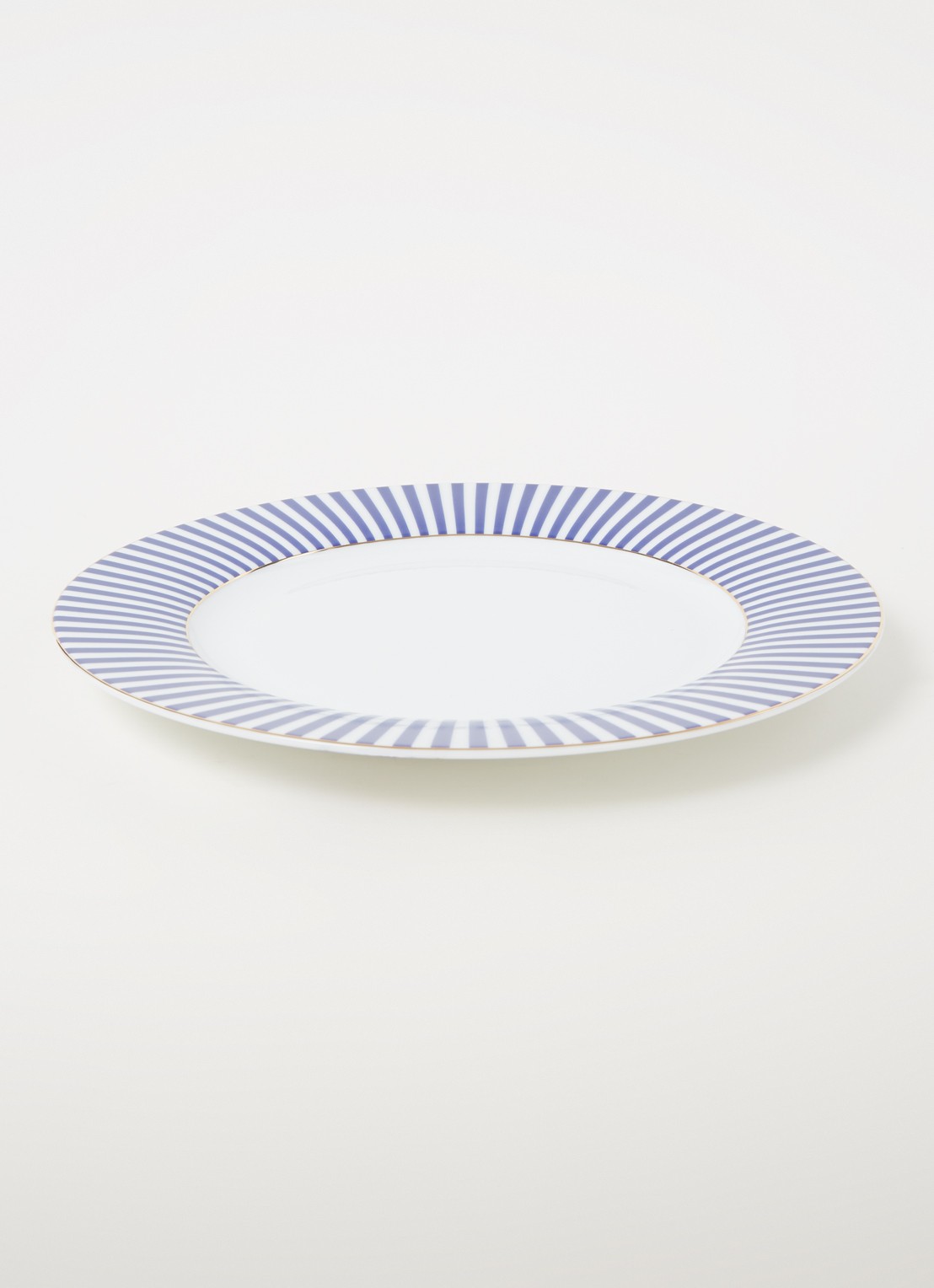 Pip Studio Royal Stripes dinerbord 26,5 cm - voorkant 2 royalblauw