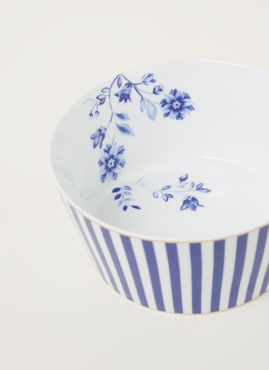 Pip Studio Royal Stripes kom 12 cm - detail 3 royalblauw