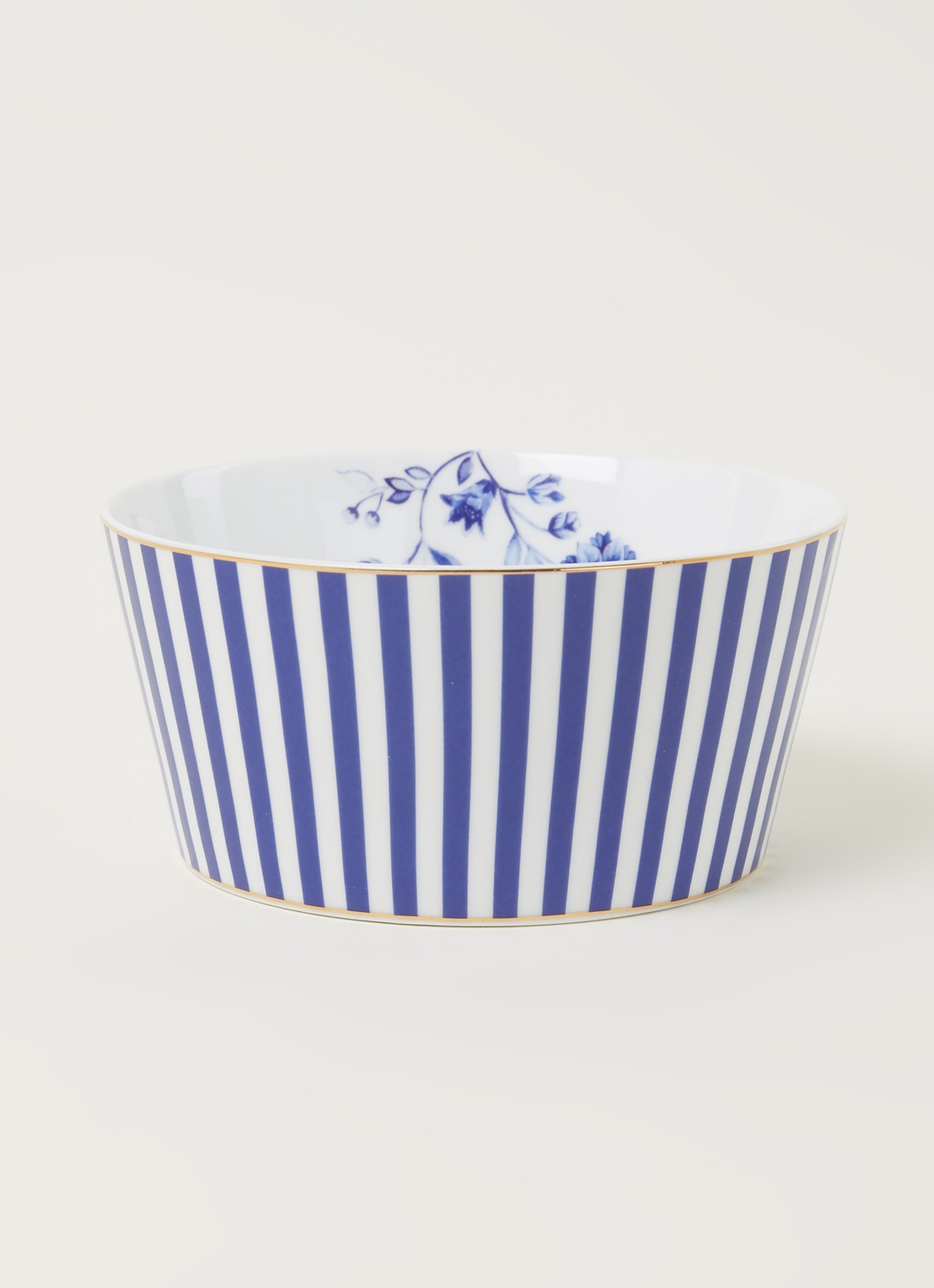 Pip Studio Royal Stripes kom 12 cm - voorkant 2 royalblauw