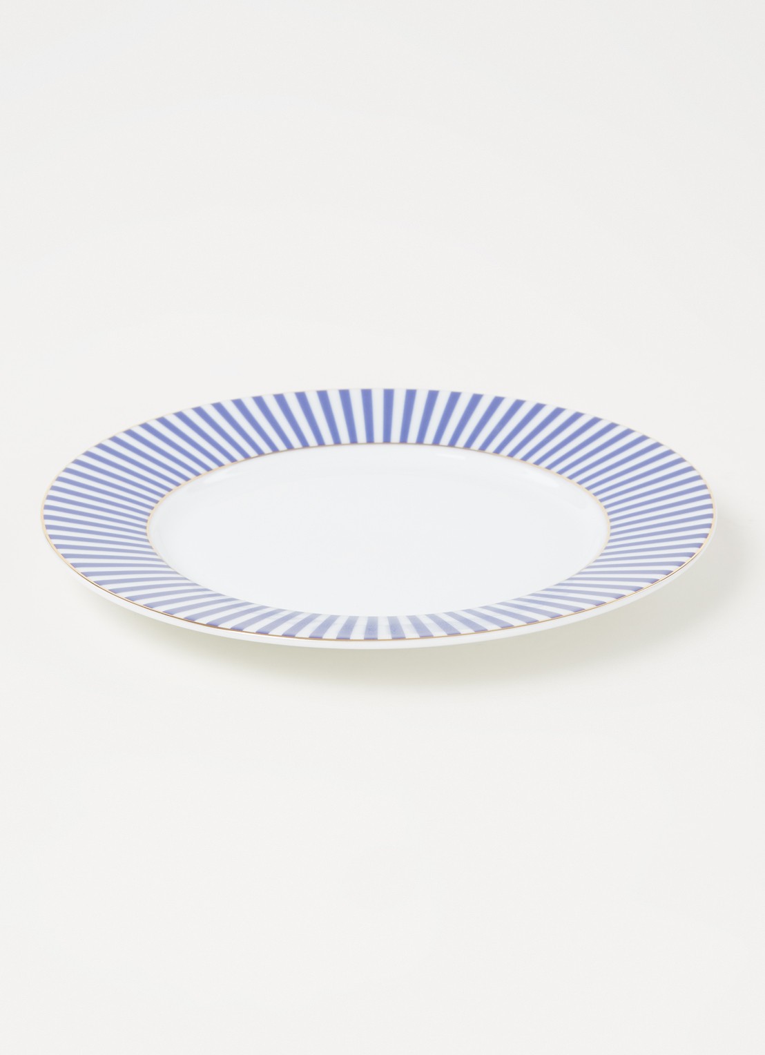 Pip Studio Royal Stripes ontbijtbord 17 cm - voorkant 2 royalblauw