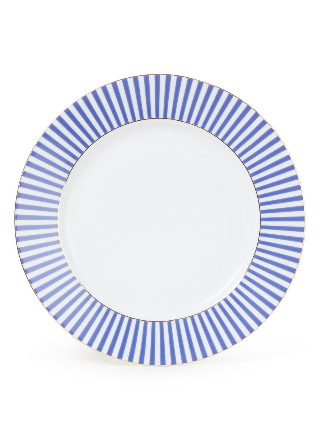 Pip Studio Royal Stripes ontbijtbord 21 cm - voorkant 2 royalblauw