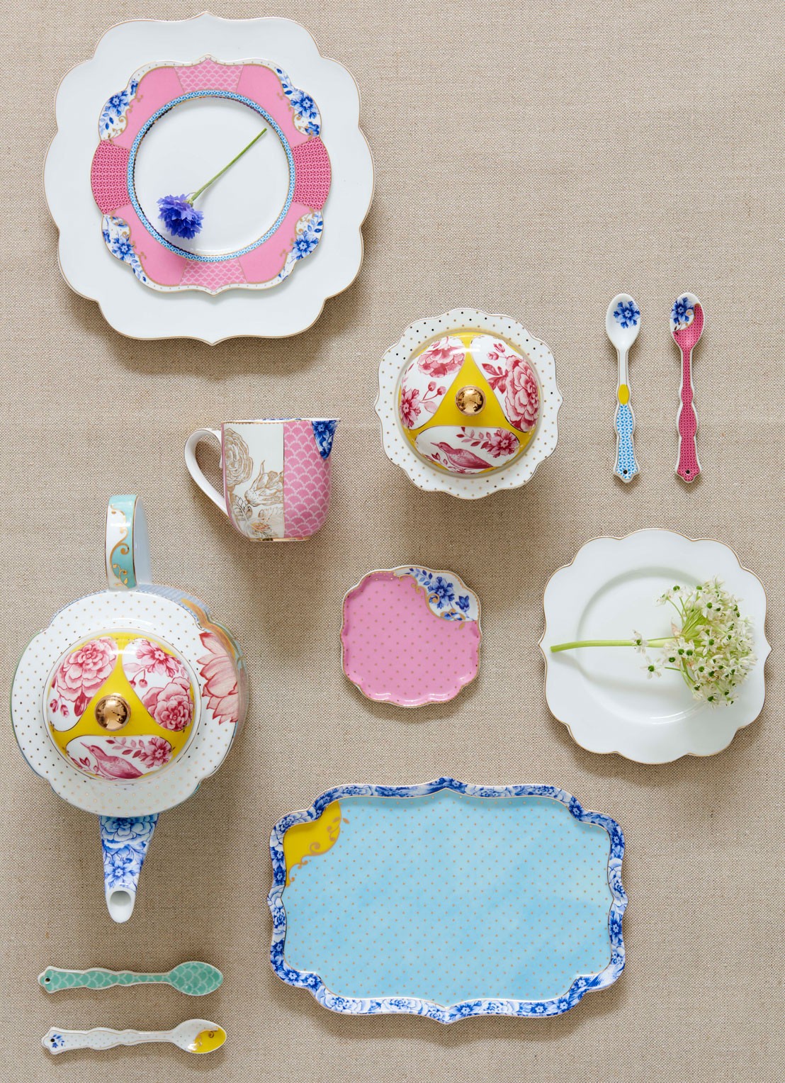 Pip Studio Royal suikerpot - voorkant 4 multicolor