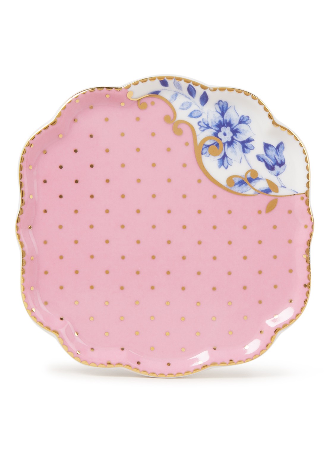 Pip Studio Royal theetipje 10 cm - voorkant 3 roze