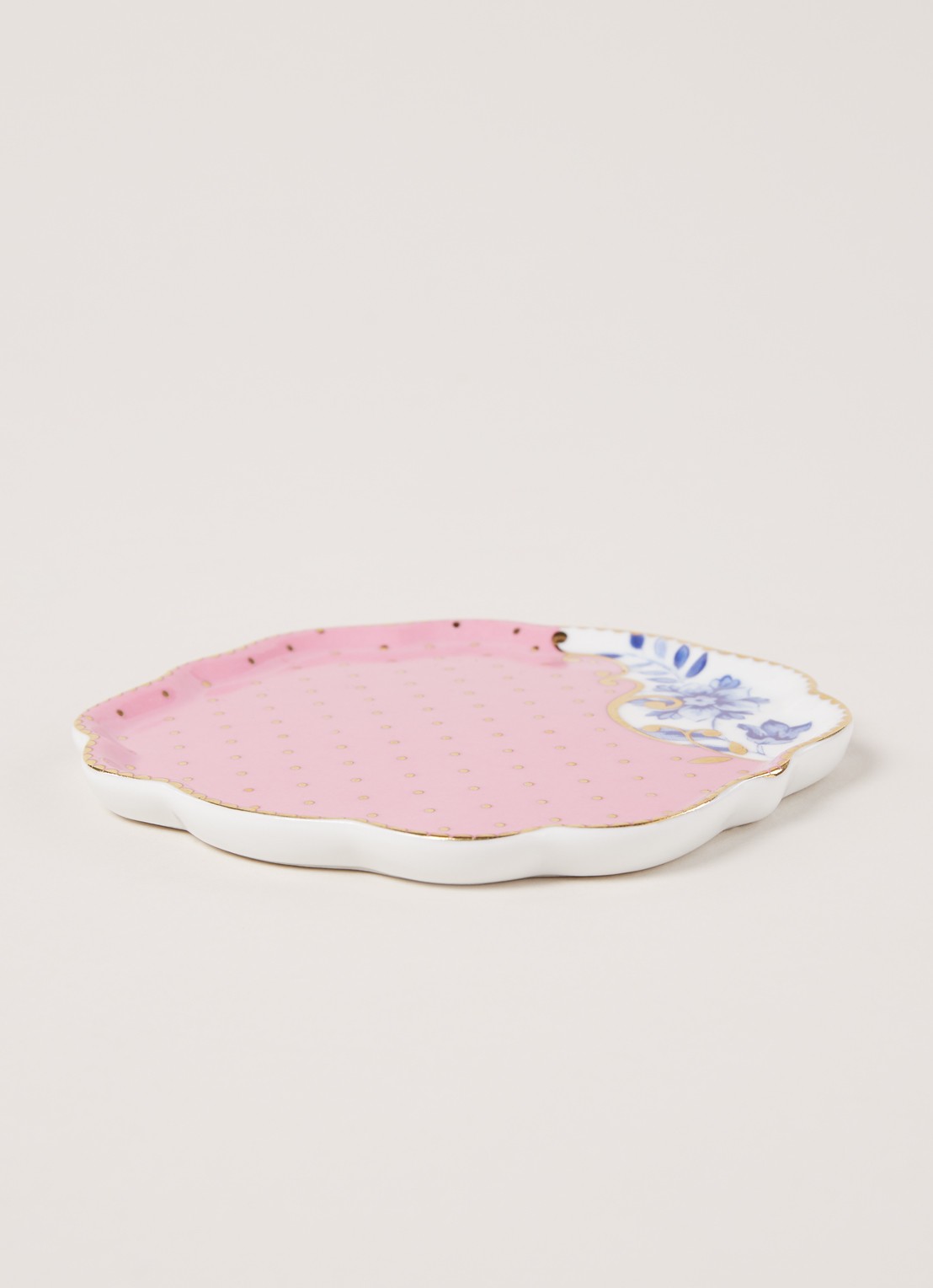 Pip Studio Royal theetipje 10 cm - voorkant 4 roze