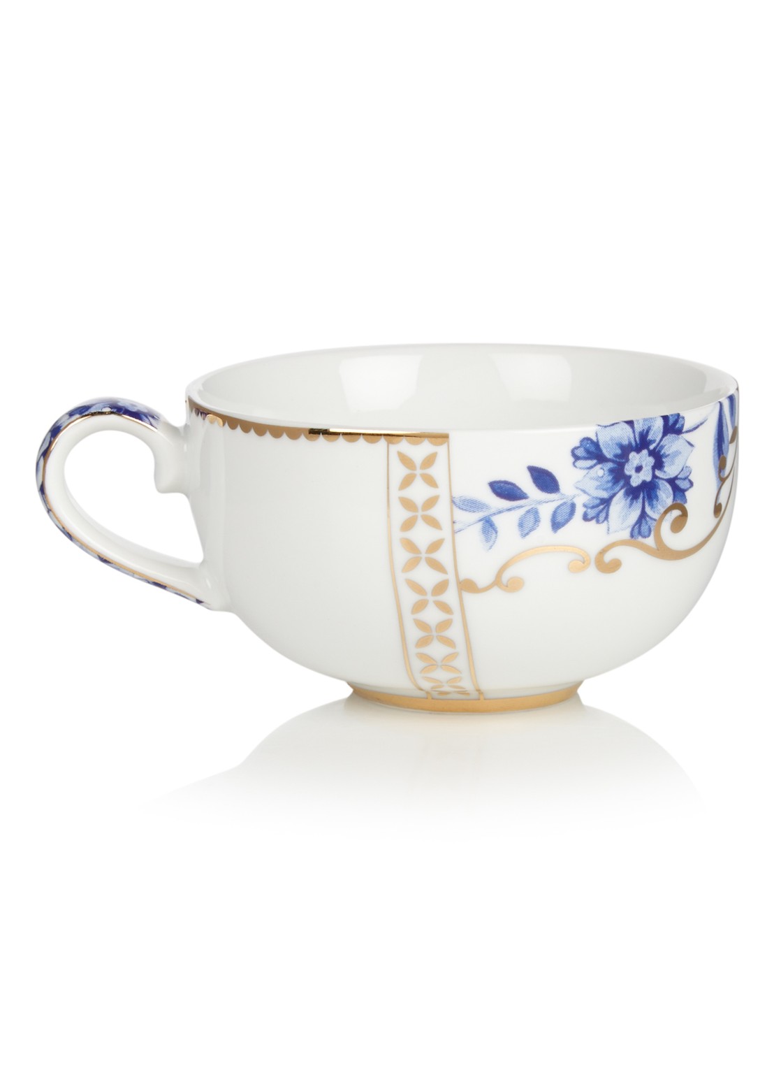 Pip Studio Royal White espressokop en schotel 12,5 cl - detail wit